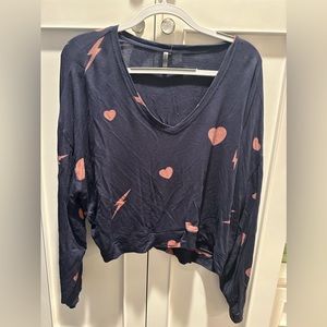 Z Supply Heart and Star Pajama Top